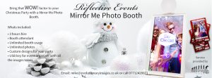 Photo booth hire christmas banner
